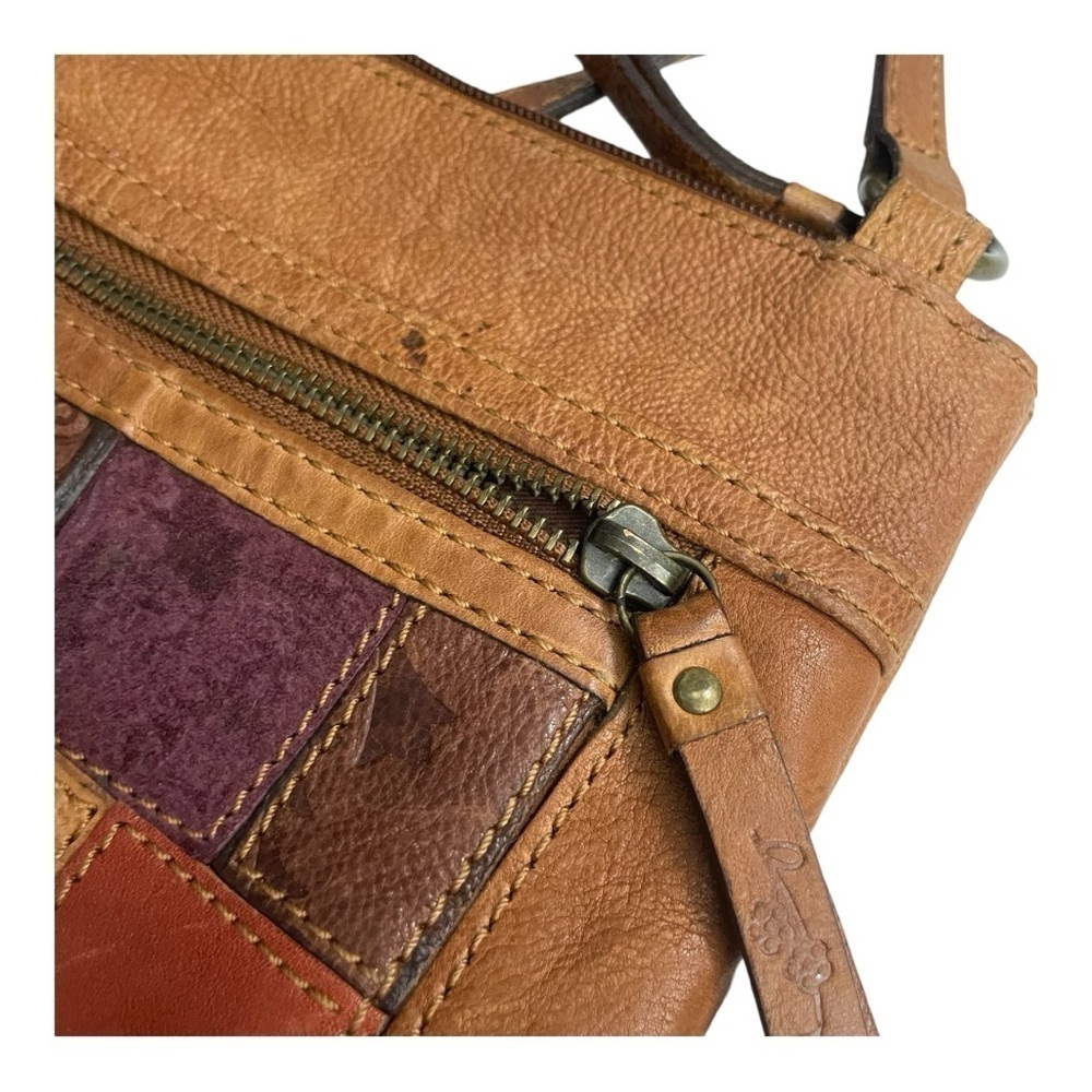 Fossil Vintage Brown Leather
Multi Color Patchwork
Crossbody EUC - Picture 6 of 9